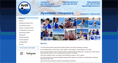 Desktop Screenshot of hyvinkaanuimaseura.fi
