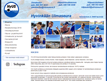 Tablet Screenshot of hyvinkaanuimaseura.fi